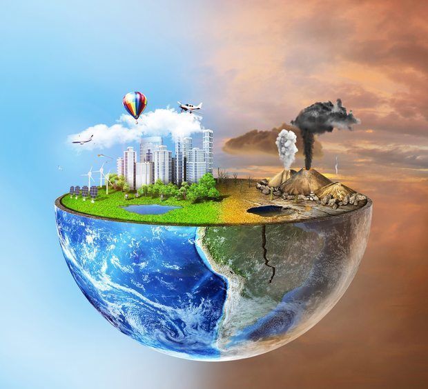 Ilustración de la crisis ambiental